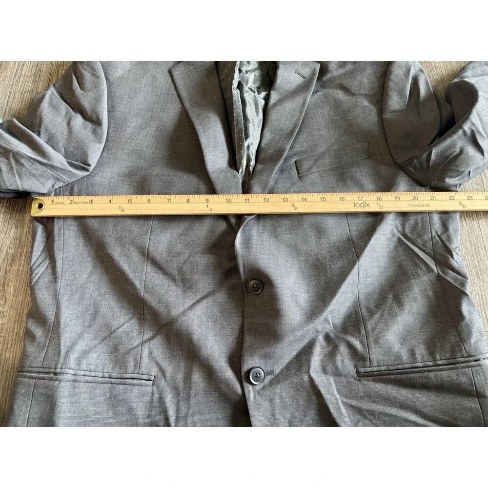 Michael Strahan Collection Wool Blend Gray Suit Jacket Blazer Men’s 44R NWOT